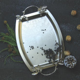 سینی دسته دار سالی نو مدل پروانه کد 6097np