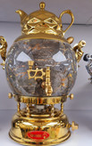 سماور گازی طاووس کد 137T ترموکوبلدار گنجایش 10 لیتر