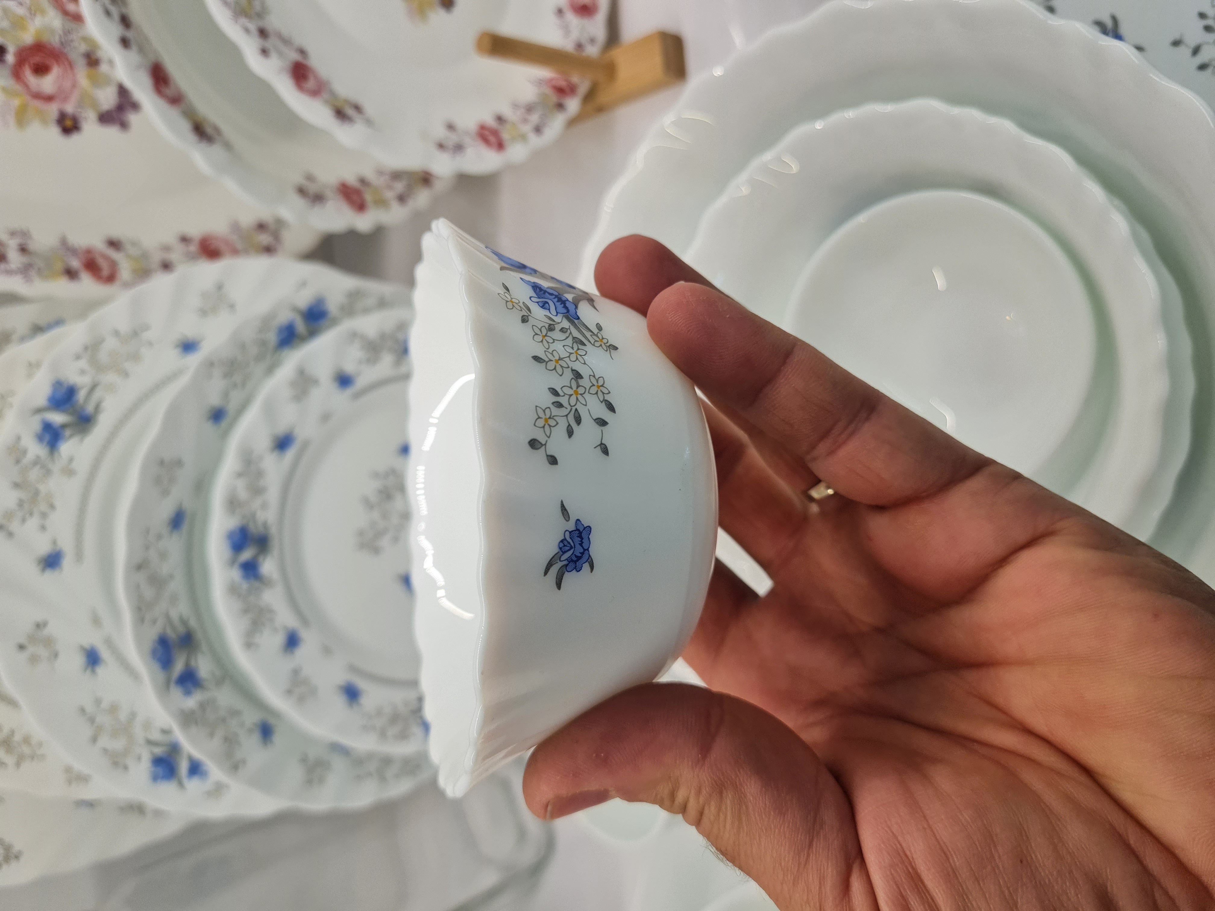 پیاله ماستی پارس اپال720طرح  رمانتیک کد120