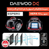 جاروبرقی دوو سری تاشی مدل LH22R دسته کنترل دار ،دوبرسه2100وات
